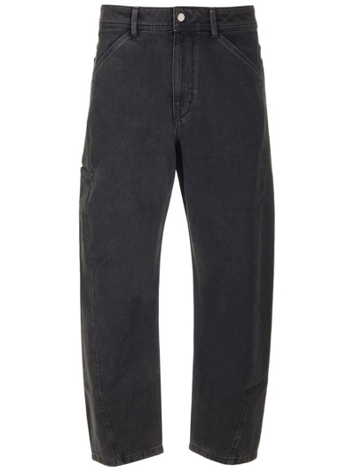Shop Lemaire Twisted Straight Leg Jeans In Black