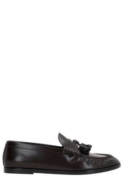 Shop The Row Tassel Detailed Loafers In Brown