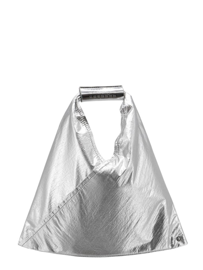 Shop Mm6 Maison Margiela Japanese Mini Tote Bag In Silver