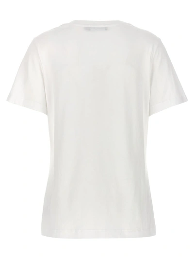 Shop Dolce & Gabbana Lace Logo T-shirt In White