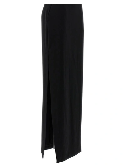 Shop Elisabetta Franchi Long Skirt In Black