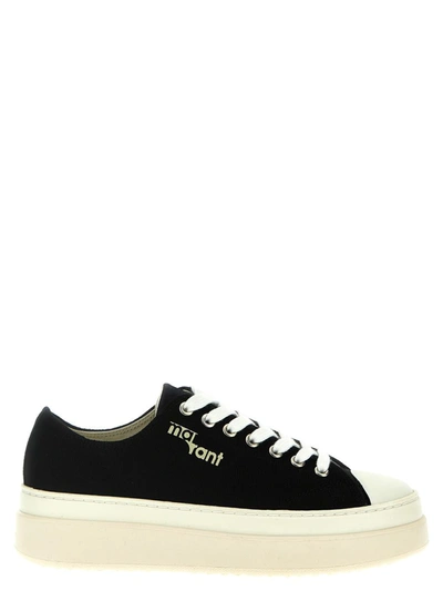 Shop Isabel Marant 'austen' Sneakers In White/black