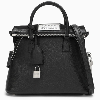 Shop Maison Margiela 5ac Mini Black Leather Bag