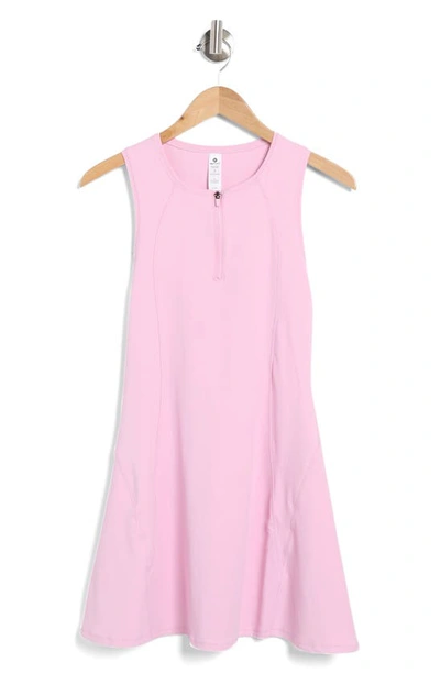 Shop 90 Degree By Reflex Airlux Infinity Quarter Zip Tennis Dress In Pink Lavender