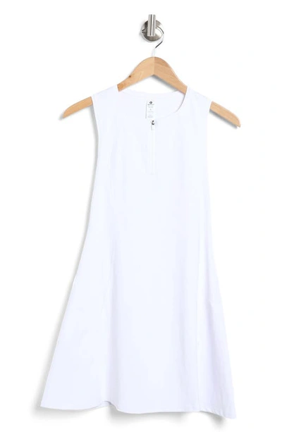 Shop 90 Degree By Reflex Airlux Infinity Quarter Zip Tennis Dress In White