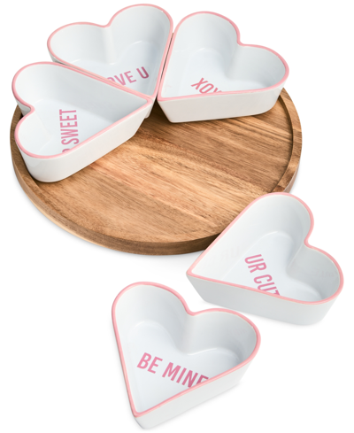 Shop The Cellar Valentine's Day Lazy Susan & Bowls, Created For Macy's In  Valentines Day Lazy Susan