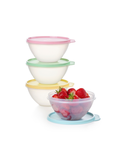 Tupperware Wonderlier 4 Pack 2 Cup Container Set In Pink