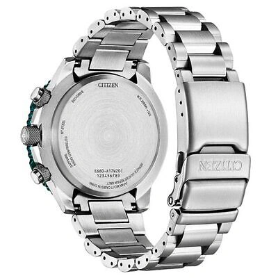 Pre-owned Citizen Promaster Sky Cb5004-59w Eco Drive Radio Controlled Direct Flight Green