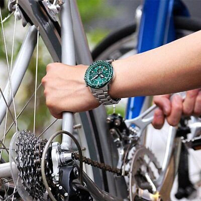 Pre-owned Citizen Promaster Sky Cb5004-59w Eco Drive Radio Controlled Direct Flight Green