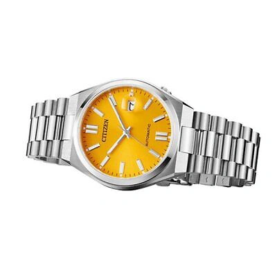 Pre-owned Citizen Tsuyosa Collection Nj0150-81z Yellow Mechanical Women's Watch In Box