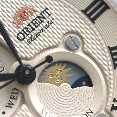 Pre-owned Orient Classic Sun & Moon Rn-ak0001s Mechanical Men's Watch In Box