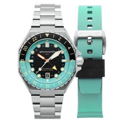 Pre-owned Spinnaker Sp-5119-33 Dumas Automatic Gmt Mens Watch 44mm 30atm