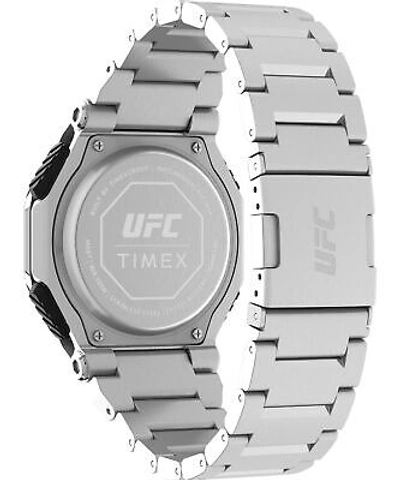 Pre-owned Timex Silver Mens Analogue-digital Watch Ufc Strength Tw2v84600