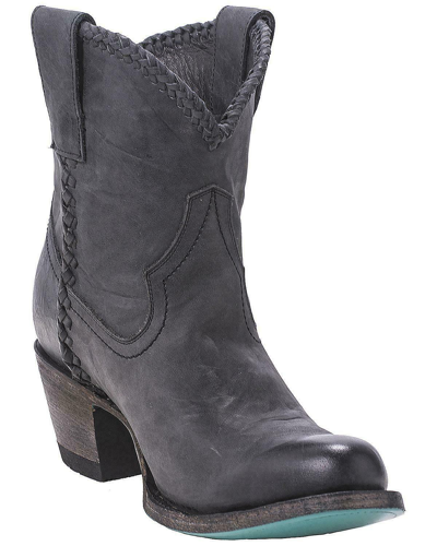 Pre-owned Lane Women's Plain Jane Booties - Round Toe - Lb0359e In Black