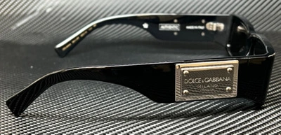 Pre-owned Dolce & Gabbana Dg4444 501 87 Black Grey Men's 55 Mm Sunglasses In Gray