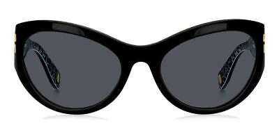 Pre-owned Marc Jacobs Mj 1087/s Black/black 61/19/120 Women Sunglasses In Gray