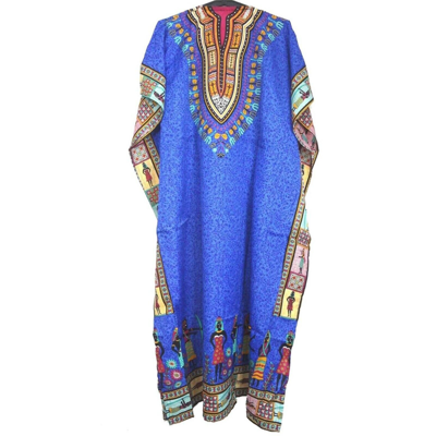 Pre-owned Handmade Long Kaftan Wholesale Lot One Size Maxi Dress Beach Caftan Poncho Night Dress In Multicolor