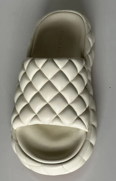 Pre-owned Bottega Veneta $1450  White Quilted Leather Padded Sandals 9 Us 708885 It