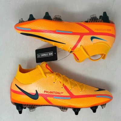 Pre-owned Nike Phantom Gt2 Elite Df Sg-pro Ac Laser Orange Soccer Cleats Size 8 Dj8042-809
