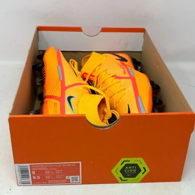 Pre-owned Nike Phantom Gt2 Elite Df Sg-pro Ac Laser Orange Soccer Cleats Size 8 Dj8042-809