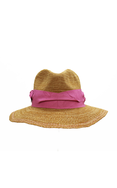 Shop Lola Hats Rise N' Shine Straw Hat In Pink
