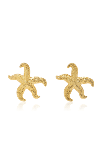 Shop Ben-amun 24k Gold-plated Starfish Earrings