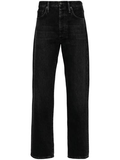 Shop Acne Studios 1996 Regular Jeans Men Black In Organic Cotton