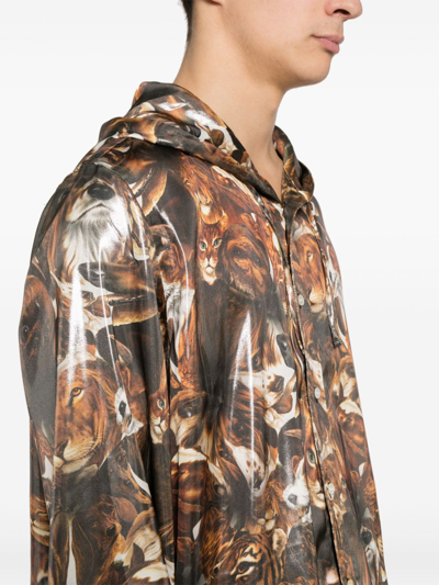 Acne Studios Animal Print Jacket Men Multicolor In Polyester