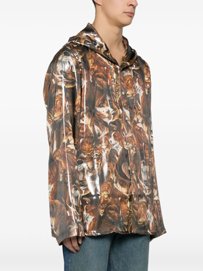 Acne Studios Animal Print Jacket Men Multicolor In Polyester
