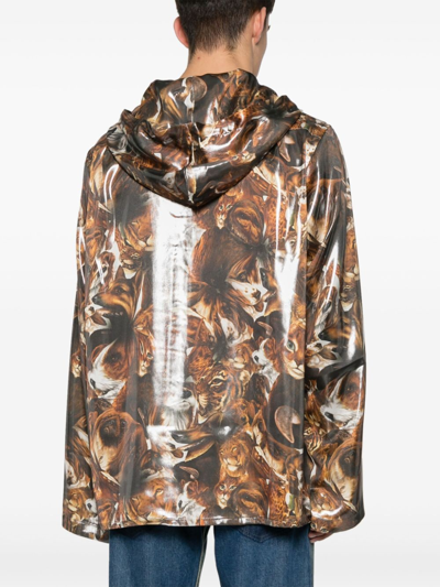 Acne Studios Animal Print Jacket Men Multicolor In Polyester