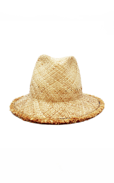 Shop Lola Hats Dad's Woven Raffia Hat In Neutral