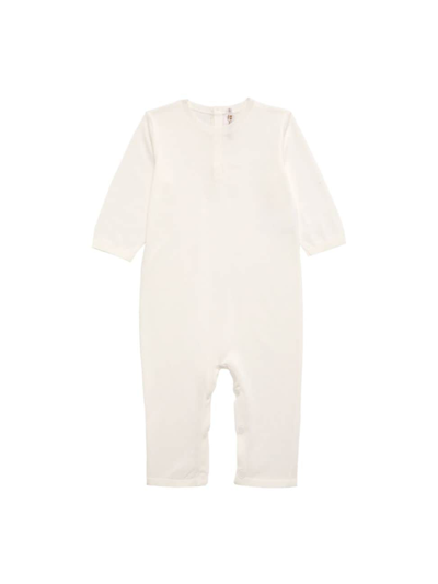 Shop Bonpoint Baby's Cotton Coveralls In White