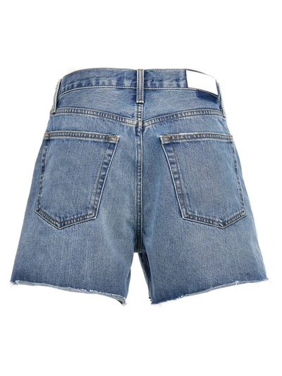 Shop Re/done '90's Low Slung' Shorts In Blue