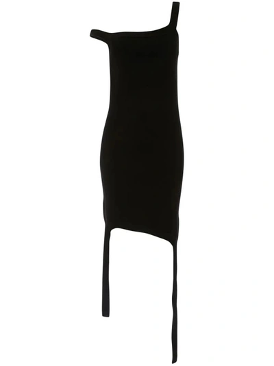 Shop Jw Anderson Deconstructed Black Mini Dress