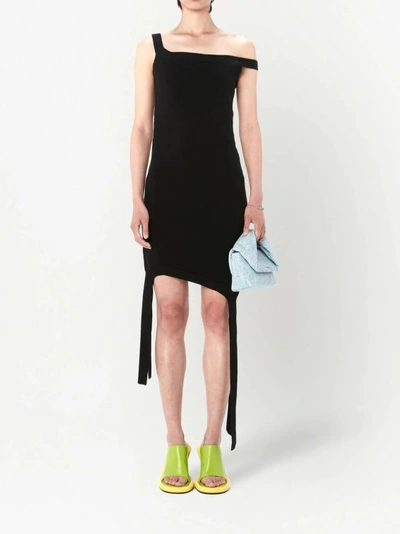 Shop Jw Anderson Deconstructed Black Mini Dress