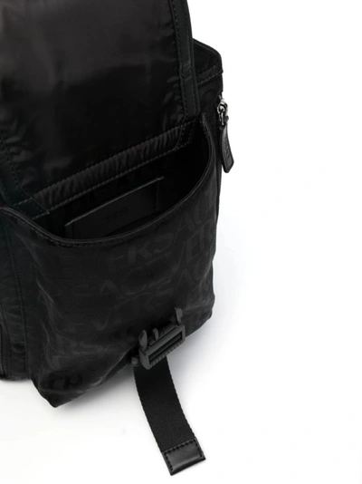 Shop Versace Black Allover Backpack