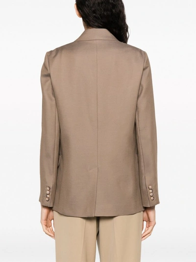 Shop Joseph Twill Brown Jacket In Neutrals