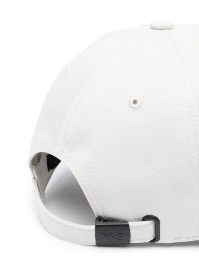 Shop Y-3 Cap Embroidered Logo White