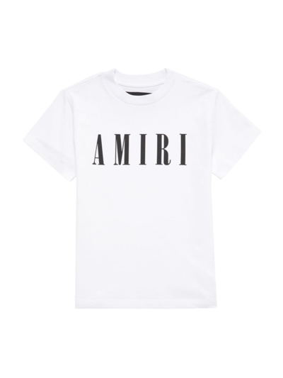 Shop Amiri Little Kid's & Kid's Core Logo T-shirt In White