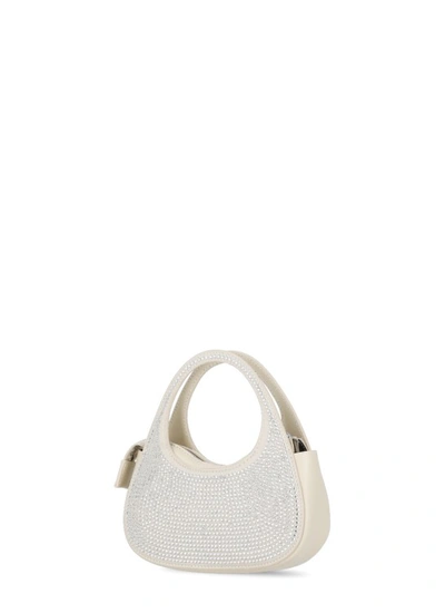 Shop Coperni Hand Bag With Crystal In White