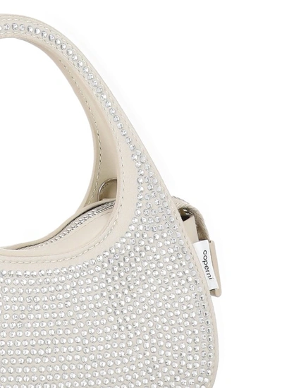 Shop Coperni Hand Bag With Crystal In White