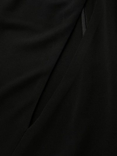 Shop Versace Black Slashed Mini Dress