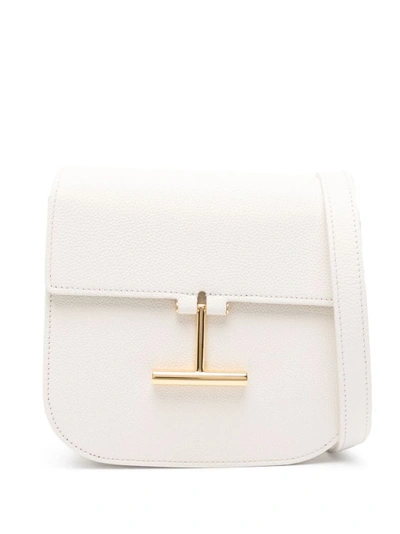 Shop Tom Ford Tara Mini Ecru Bag In White