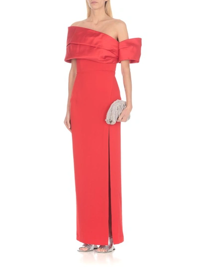 Shop Solace London Alexis Maxi Dress In Red