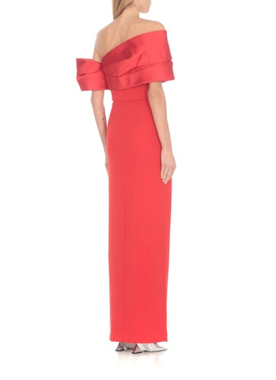 Shop Solace London Alexis Maxi Dress In Red