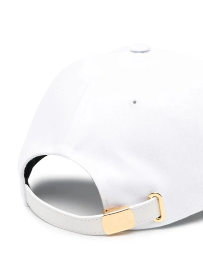Shop Tom Ford White Logo Cap In Red