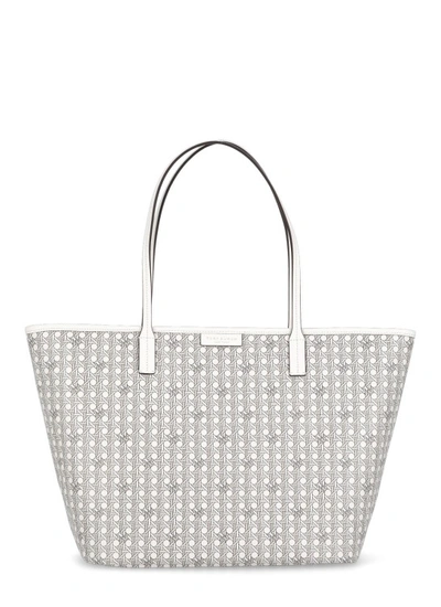 Shop Tory Burch Ivory Shopping Bag In White
