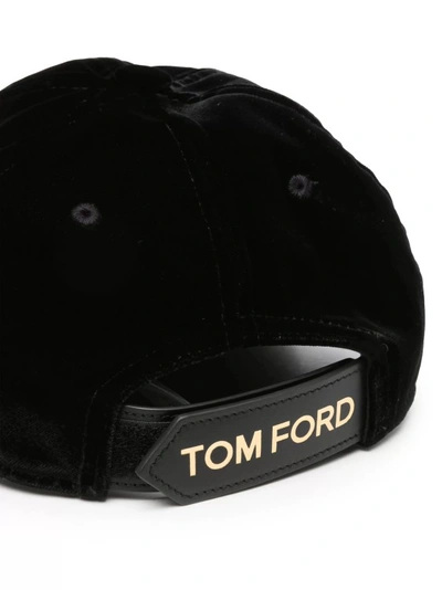 Shop Tom Ford Black Velvet Cap