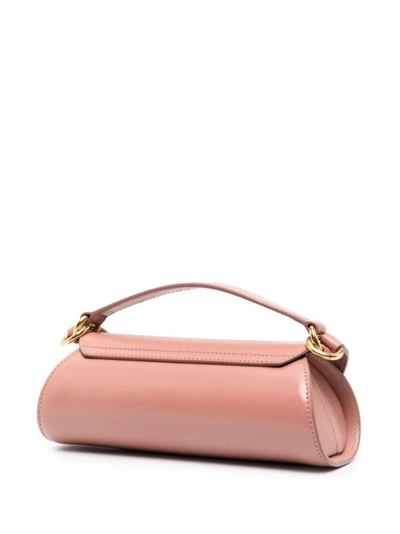Shop Jil Sander Cannolo Pink Mini Bag