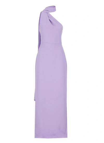 Shop Solace London Lilac One Shoulder Dress In Purple